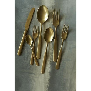 Modern Luxury Stainless Steel Silver Flatware <b>Set</b> with Unique Handle Design for Restaurant Wedding Home Use for Back to School - Product Image 2