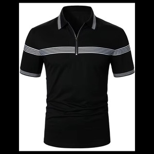 Camisa de Golf para Hombre, de Manga Corta, Casual, Bordada, de Punto, Antiarrugas, con Bolsillo, Diseño de Lujo, Cuello Camisero con Botones, Gran Venta - Product Image 2