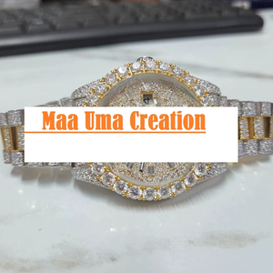 Montre mécanique automatique de luxe Miyota pour hommes et femmes, sertie de diamants Moissanite VVS, analogique, cristal saphir, acier inoxydable, 41 mm - Product Image 1