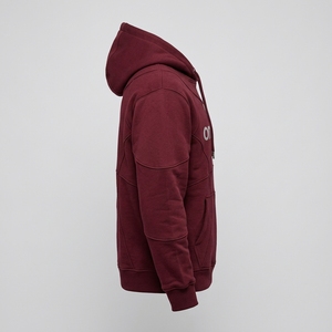 <b>Mens</b> <b>Burgundy</b> Fleece <b>Hoodie</b> Custom Logo Pullover Sweatshirt Casual Streetwear Hooded Sweatshirt Wholesale Clothing - Product Image 3