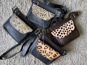 Nouveau sac de taille en cuir véritable fait à la main occidental avec ceinture réglable Unique Vintage élégant sac banane hanche sacs de taille réglables - Product Image 3