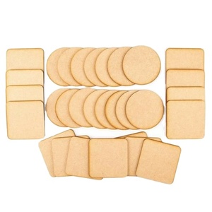 Dessous de verre en MDF de forme carrée rond et différent avec impression personnalisée Dessous de verre en MDF cadeau pour la maison le plus vendu - Product Image 1
