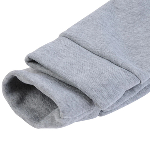 Sweat-shirt à capuche gris pour femme, design asymétrique avec fermeture éclair, mélange de coton respirant, tricoté, vêtement d'automne, coupe classique - Product Image 2