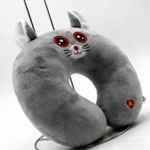 Customized Cartoon rat plush <b>neck</b> support <b>pillow</b>, Soft plush mouse <b>neck</b> rest <b>pillow</b>, Airplane travel <b>neck</b> <b>pillow</b> - Product Image 2