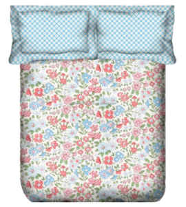 Draps de lit 100% coton sentiment ensemble de literie draps de lit de luxe avec rideaux 100% polyester mode beau drap de lit - Product Image 3