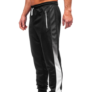 Pantalones de chándal acampanados casuales para hombre al por mayor, personalizados con estampado gráfico de lavado ácido intenso y efecto descolorido por el sol, con borde sin rematar y corte recto apilado - Product Image 6