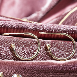 <b>Silver</b> 925 Open <b>Hoop</b> Stud Earpin Design Jewelry Wholesale Factory in Thailand - Product Image 1