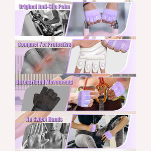 Guantes Deportivos de Medio Dedo Antideslizantes para Gimnasio, Marca Privada OEM, Unisex, Personalizables, para Levantamiento de Pesas, Fitness y Entrenamiento Deportivo - Product Image 3