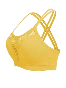 Strappy Backless Gym Wear Ladies Bra Underwear Geometric <b>Cross</b> Strap Exercise Clothing Athleisure Crop <b>Top</b> Private Label - Product Image 4