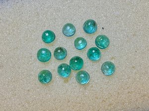 Esmeralda Zambiana Natural, Cabujón Redondo, Color Verde, Piedras Sueltas para Joyería, Anillos, Colgantes, Alta Calidad - Product Image 1
