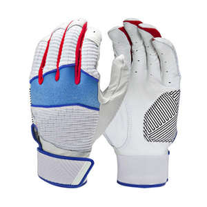 Guantes de Bateo de Béisbol y Sóftbol Personalizados de Alta Calidad, Diseño de Logotipo Personalizado, Cierre de Velcro, Piel de Cabra - Product Image 3