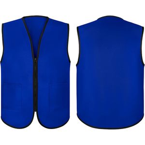 2025 5 paquets supermarché commis uniforme gilet fermeture éclair tablier pour vêtements de sécurité pour les travailleurs de première ligne - Product Image 5