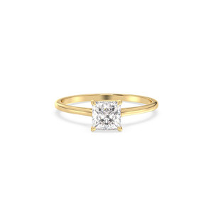 Bague REYES Best Seller en argent sterling 925 plaqué or jaune 14 carats et rhodium, avec moissanite certifiée GRA, cadeau pour elle - Product Image 2
