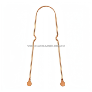 Limpiador de Lengua de Cobre al por Mayor con Diseño Ergonómico de Lazo, Herramienta Reutilizable para Higiene Bucal y Cuidado Personal - Product Image 2