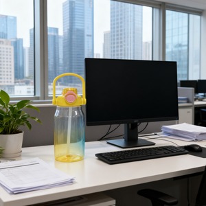 ขวดน้ำพลาสติกขนาด 130 มล. พร้อมหลอดดูดน้ำ ป้องกันการรั่วซึม ดื่มได้โดยตรง เหมาะสำหรับใช้งานกลางแจ้ง - Product Image 2