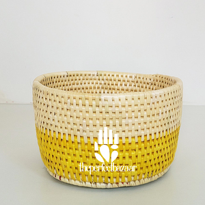 Macetas y jardineras de estilo floral talladas a mano, macetero cuadrado de hierba Munj natural, capacidad y peso personalizables, hierba Munj - Product Image 1