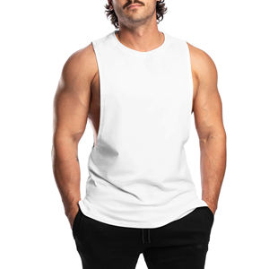 Débardeur de sport personnalisé pour hommes, vente en gros, sans manches, pour musculation, entraînement, fitness, sport - Product Image 4