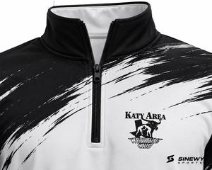 Custom Quarter Zip Breathable Printed Performance Training Top Long Sleeve Moisture Wicking Athletic Sports <b>Pullover</b> Plus Size - Product Image 4