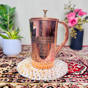 Ayurveda Pure <b>Copper</b> Eco-Friendly 1000-1500ml Customizable Water Kettles Restaurant and Hotel <b>Table</b> Decorative - Product Image 1