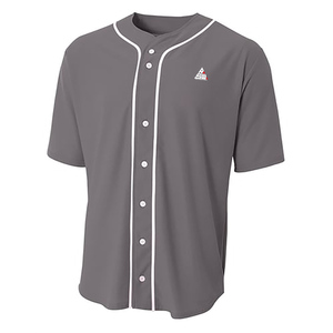 Camiseta de Béisbol Personalizada Color Granate, Unisex, con Botones, Uniforme de Equipo, Transpirable, 100% Algodón Orgánico, Camiseta Deportiva Corta Estampada, OEM - Product Image 3