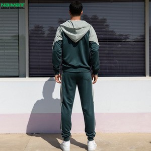 Chándal Deportivo Informal para Hombre con Paneles en Contraste de Dos Tonos, Ropa Deportiva de Forro Polar para Gimnasio, Entrenamiento, Correr, con Capucha - Product Image 2