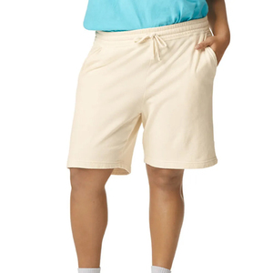 Shorts de sport en molleton français de haute qualité pour hommes et femmes, vente en gros, personnalisables, 100 % coton biologique - Product Image 5
