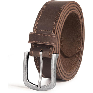 Cinturón Casual de Lujo para Perro de Cuero Vacuno, Resistente, Ecológico, Ligero, con Hebilla Cuadrada de Acero, Diseño a Cuadros, Premium, Duradero y Ajustable - Product Image 4