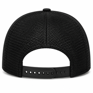 Custom Trucker <b>Hat</b> 5-Panel Mesh Back Breathable Polyester Cotton Embroidery Logo Front Panel Adjustable Fit Unisex Casual <b>Cap</b> - Product Image 5