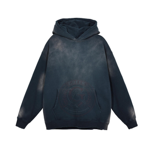 Sudadera con Capucha de Algodón Lavado al Ácido para Hombre, Sudadera Informal Premium con Ajuste Cómodo para Estilo de Vida y Ropa Urbana - Product Image 4