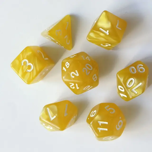 6 Sided <b>Resin</b> <b>Crafts</b> Dice Square Corner Transparent Points Dice - Product Image 1
