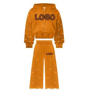 Ensembles de survêtements deux pièces pour hommes avec strass, survêtements pour hommes, survêtements à strass, pantalon de survêtement - Product Image 3