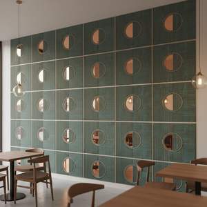 Panneau mural composite bois-plastique 3D design rustique imitation bois, durable, antidérapant, imperméable pour la maison, l'école et l'hôpital - Product Image 1