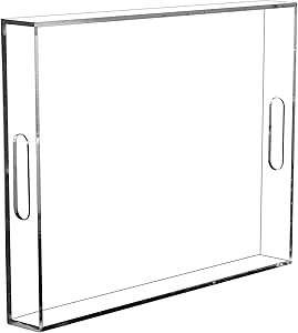 Bandeja de Servicio Moderna de Acrílico de un Solo Nivel para Vajilla de Cocina, Apta para Lavavajillas - Product Image 3