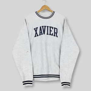 Sudadera Universitaria Personalizada para Mujer, Estilo Vintage, con Estampado de Letras, Gruesa, Retro, con Ribetes a Rayas, Estilo Varsity, para Invierno y Otoño - Product Image 3