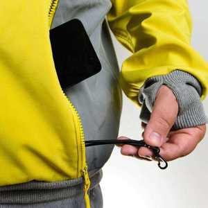 Sudadera con Capucha para Esquí para Hombre, Chaqueta de Snowboard, Cortavientos de Invierno para Exteriores, Anorak con Capucha y Bolsillo Frontal Tipo Canguro en Contraste - Product Image 5