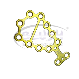 Titanium 2mm Orthopedic Surgery Implant Anatomic Calcaneal Locking Plate Veterinary Human Use CE ISO By <b>Blush</b> Surgical - Product Image 3
