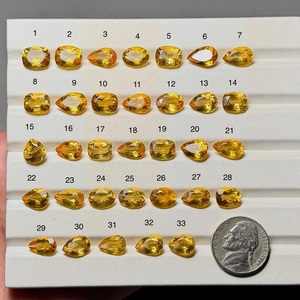 Citrino natural facetado, gema suelta de alta calidad, color amarillo dorado, para la fabricación de joyas, suministro al por mayor. - Product Image 1