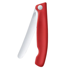 Couteaux à étaler pliants à manche rouge, lame lisse en acier inoxydable, couteaux de cuisine portables pour beurre, fromage, gâteau, pâtisserie et aliments - Product Image 3