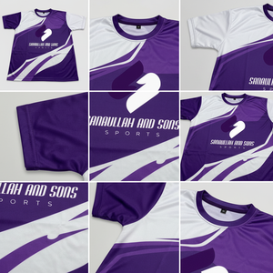 เสื้อยืดคอกลมผู้ชายสำหรับเล่นกีฬา พิมพ์ลายแบบซับลิเมชั่น แห้งเร็ว ระบายอากาศได้ดี เสื้อฟิตเนส รับผลิตแบบ OEM ขายส่ง - Product Image 3