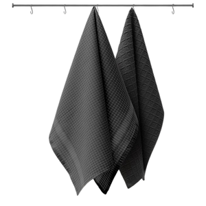 Ensemble de torchons de cuisine 100% coton gaufré imprimé, serviettes de thé compressées écologiques, vente en gros pour la maison, usine OEM - Product Image 2