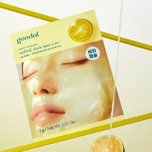 For Goodal High Quality Vita-<b>C</b> Dark Spot Care Gel Mask Sheet <b>Green</b> <b>Tangerine</b> 1ea Functional Facial Mask - Product Image 1