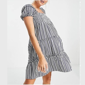 Vestido de Maternidad Transpirable de Moda para Mujer, Manga Corta, con Volantes en el Bajo y Cintura Ajustable - Product Image 6