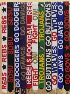 New Designer Beautiful Color College Team Fashion <b>Adjustable</b> Beaded <b>Straps</b> Handmade Football Fan Gear Bulk Supply <b>Straps</b> 2026 - Product Image 2