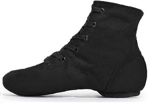 Baifa Canvas Jazz Shoes for Woman Black Jazz <b>Dance</b> Shoes Jazz Boots for Women Girls Adult Womens Jazz <b>Dance</b> Boots Lace Up - Product Image 2