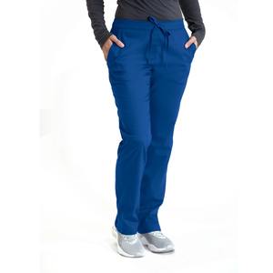 Uniformes de Enfermería de 2 Piezas para Mujer, Pantalones de Pierna Recta con Cintura Elástica, Funcionales, de Alta Calidad, Color Puro, Cuello Alto, Logotipo Personalizado - Product Image 6