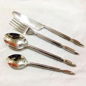 Poignée d'ombrage en laiton or acier inoxydable argenterie service de salade ensemble de service de bar à salade ensemble de service de nourriture - Product Image 3