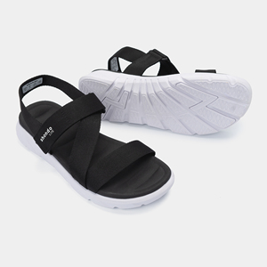 Sandalias Escolares F6S Shondo Lite, Casuales y Cómodas, en Blanco y Negro - Product Image 2