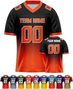 เสื้อรักบี้อเมริกันคุณภาพสูง 100% โพลีเอสเตอร์ ระบายอากาศได้ดี แบบไม่มีแขน พิมพ์ลายโลโก้ตามสั่งด้วยเทคนิค Sublimation - Product Image 6