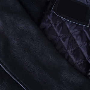 Custom High Quality 2026 Wool Body Genuine Leather Sleeves Hooded Geometric Pattern Varsity Bomber <b>Jacket</b> Unisex <b>Winter</b> - Product Image 3