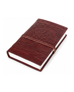 Cuaderno de Cuero Genuino Personalizado con Diseño del Árbol de la Vida, Diario Grabado con Cierre de Correa, Cuaderno de Cuero Antiguo OEM - Product Image 5